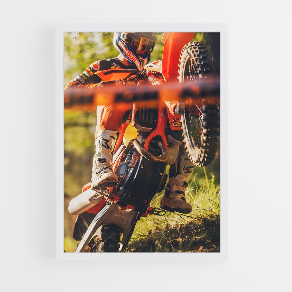 Poster Aventures en Forêt – affiche KTM Moto (vue 3)